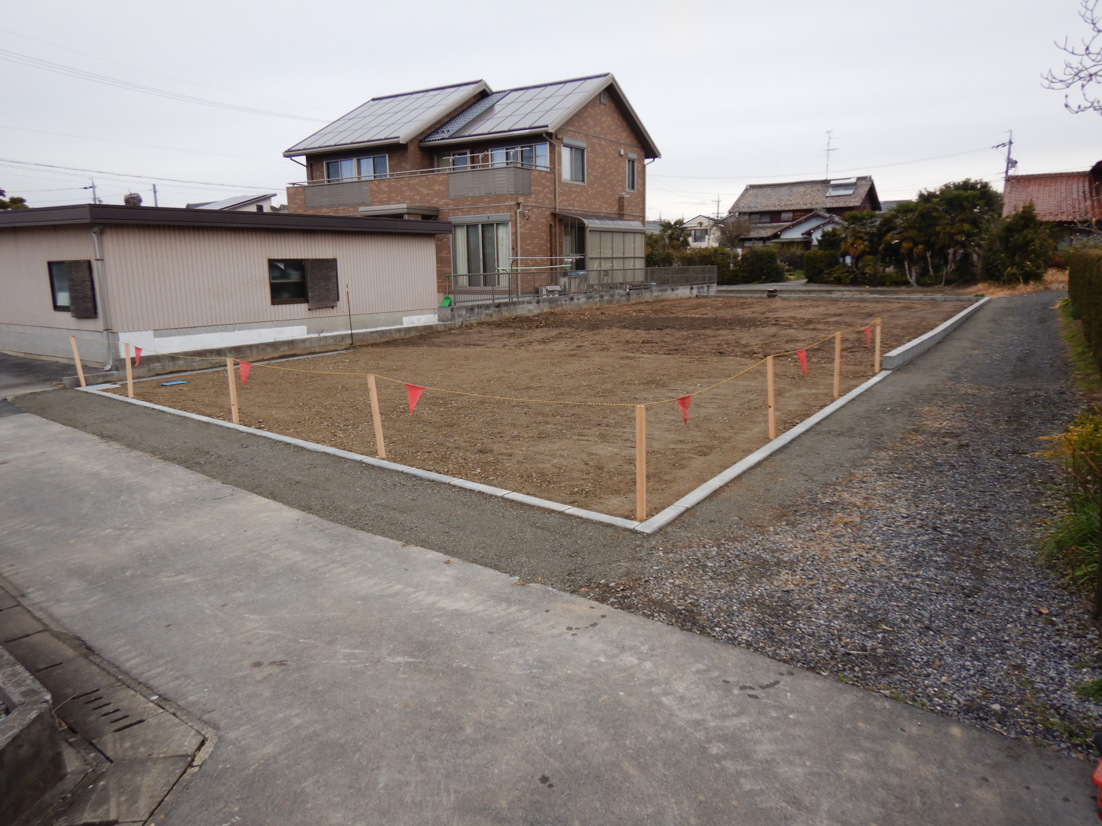 造成工事で整えられた敷地